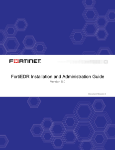 FortiEDR Installation and Administration Guide V5.0