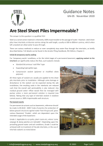 SPG - Guidance Note GN05 Are Steel Sheet Piles Impermeable