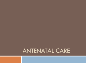 Antenatal care (1)