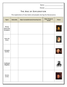 Age of Exploration Daily Biographies