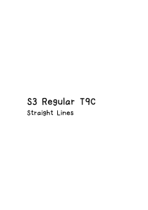 S3 Regular T9C Straight Lines E