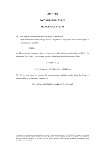 Polymer Structures: Problem Solutions