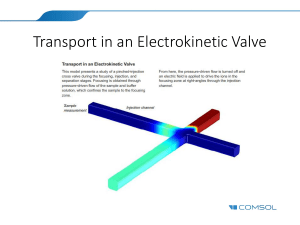 electrokinetic valve