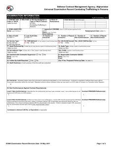 CTIPs Audit Checklist