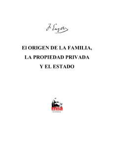 Lectura 3 La Familia, Friedrich Engels