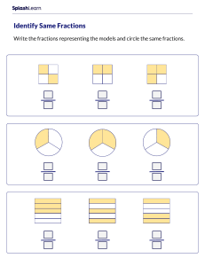 Identify the Same Fractions