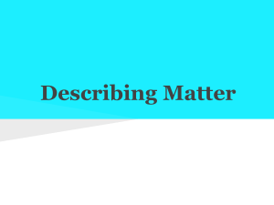 2-Describing Matter