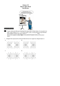 Physics Unit Review: Gravitational & Electrical Fields