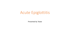Acute epiglottitis