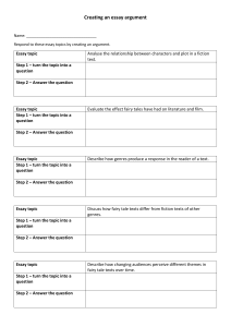 Essay Argument Creation Worksheet