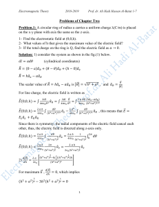 ELECTROSTATIC FIELD  EXAMPLE SOLVED WITH FULL DETAIL