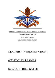 leadership presentation 6273 JFOC CAT SAMBA final
