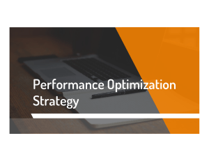 Performance Optimization Strategy