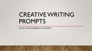 Creative Writing Prompts PPT