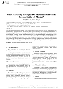 What Marketing Strategies Did Mercedes-Benz Use to Succeed in the US Market?