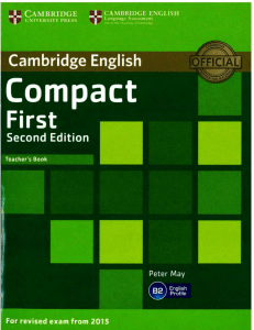compact first teachers book