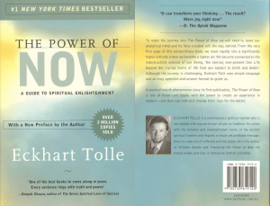 Eckhart Tolle - The Power Of Now - A Guide To Spiritual Enlightenment-New World Library Namaste (2004)