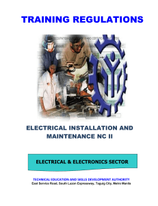 TR-Electrical Installation and Maintenance NC II