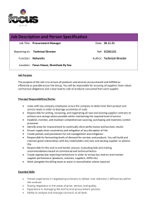 Job Profile document