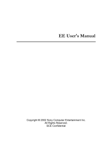Emotion Engine User's Manual