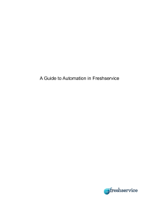 Freshservice Automations Guide