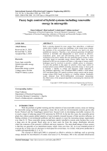 Fuzzy Logic Control in Hybrid Renewable Energy Microgrids