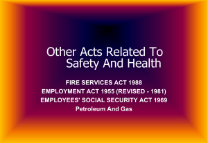 OTHER ACTS & REGULATIONS