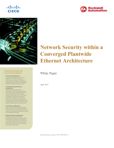 Network Security within a Converged Plantwide Ethernet Architecture