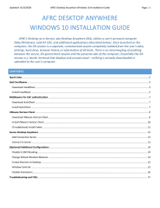 desktop anywhere windows installation guide