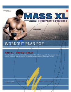 Mass XL Workout Plan by Guru Mann