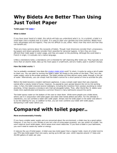 Why Bidets Are Better Than Using Just Toilet Paper