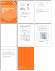 Example Candidate Responses (Standards Booklet) 0610 Cambridge IGCSE