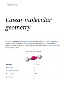 Linear molecular geometry - Wikipedia