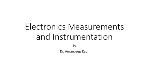 Electronics Measurements and Instrumentation