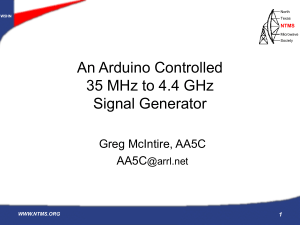 Arduino Controlled ADF4351