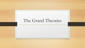 The Grand Theories