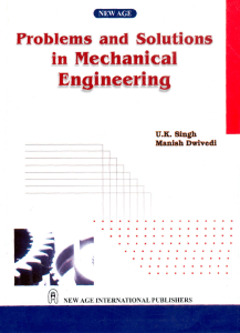Problem Solution To Mechanical Engineeri
