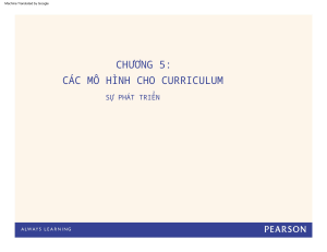 CHAPTER 5 MODELS FOR CURRICULUM DEVELOPM (1)