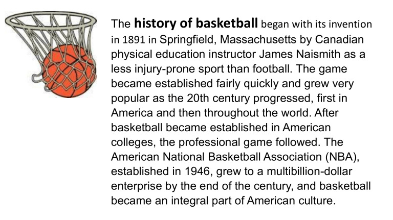 Basketball History Presentation