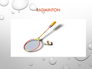 Badminton ppt