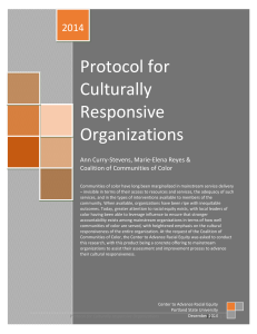 Protocol for Culturally Responsive Orgs