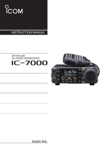 Icom7000Allmode Transiever Manual