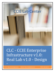 CLC-CCIE EI-Real Lab v1.0-M1-Final Demo