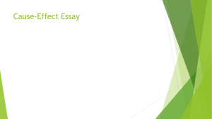 Cause effect essay (1)