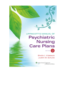 Psychiatric Nursing Care Plans Textbook