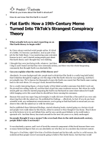 Reciprocal Reading - The Meme Of Flat Earth
