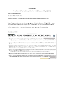 Laporan Ringkas Modul GIINA USIM