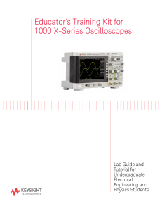 OSCILLOSCOPE TRAINING MANUAL - Keysight, 96pgs