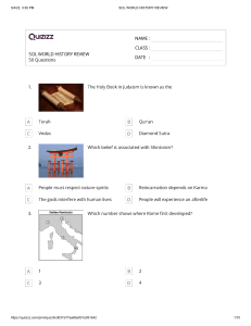 SOL WORLD HISTORY REVIEW