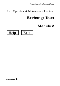 AXE Operation And Maint Module 2